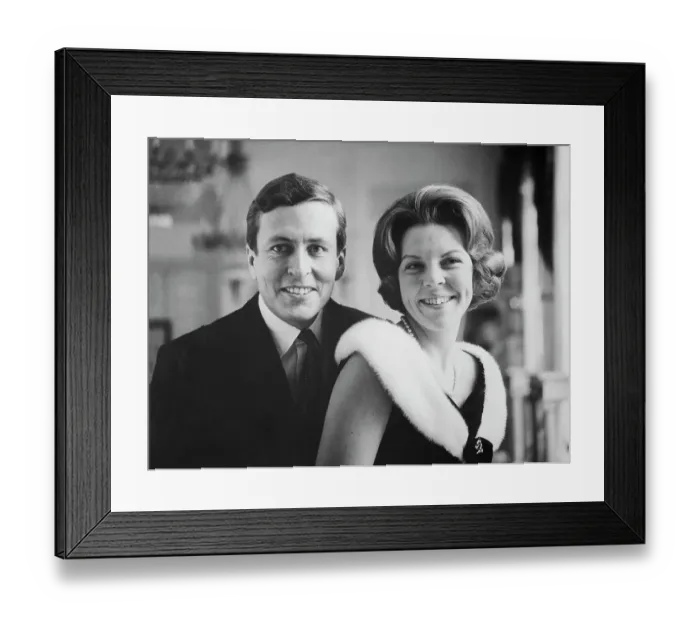 Framed Print : Portrait of Princess Beatrix and Claus Von Amsberg Framed Print : Portrait of Princess Beatrix and Claus Von Amsberg