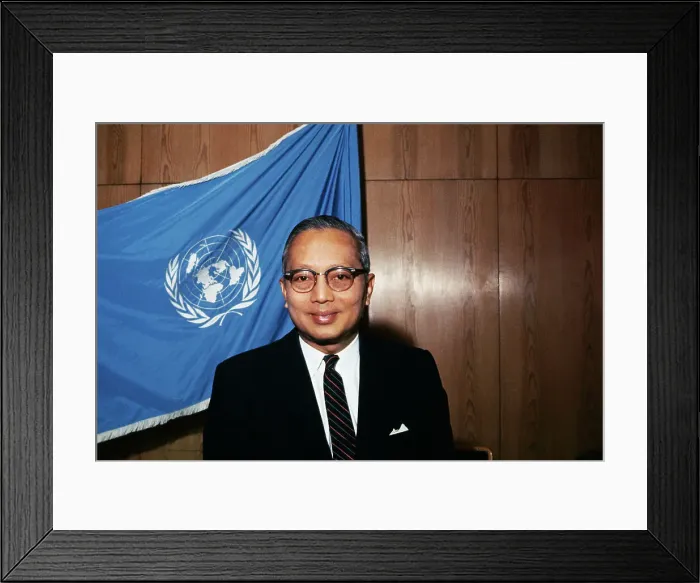 Framed Print : Portrait of U Thant