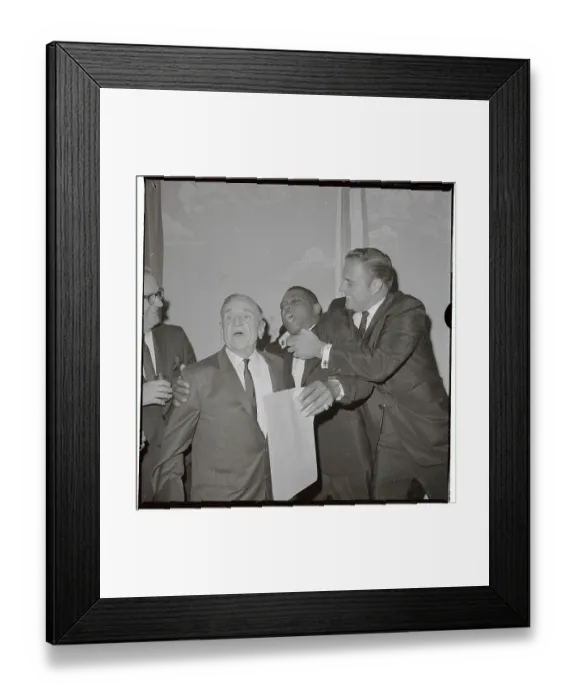 Framed Print : Don Drysdale Having Fun with Willie Mays Framed Print : Don Drysdale Having Fun with Willie Mays