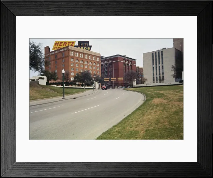 Framed Print : Street Where John F. Kennedy was Assassinated Framed Print : Street Where John F. Kennedy was Assassinated