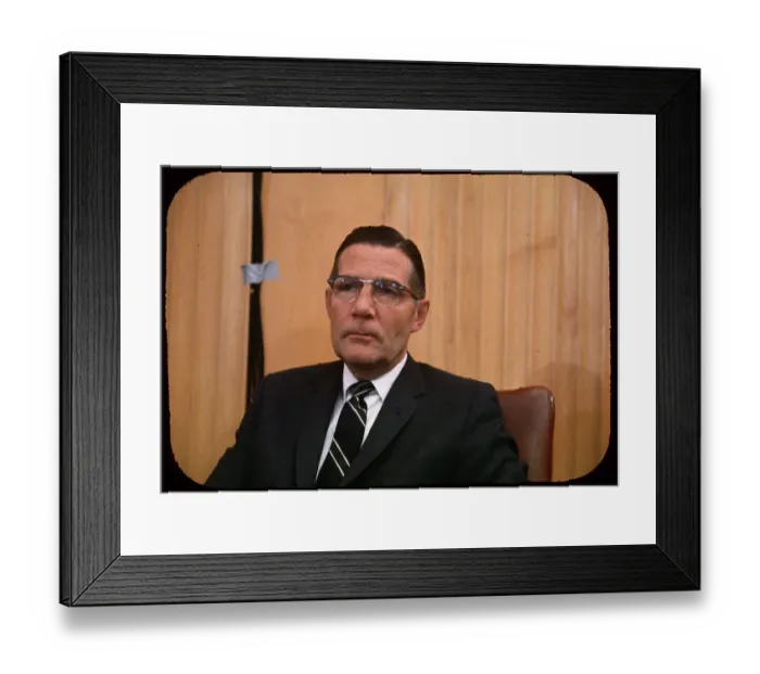Framed Print : Portrait of Winston Prouty Framed Print : Portrait of Winston Prouty