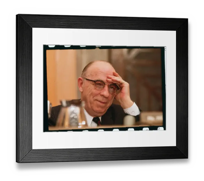 Framed Print : Portrait of Bourke Hickenlooper Framed Print : Portrait of Bourke Hickenlooper