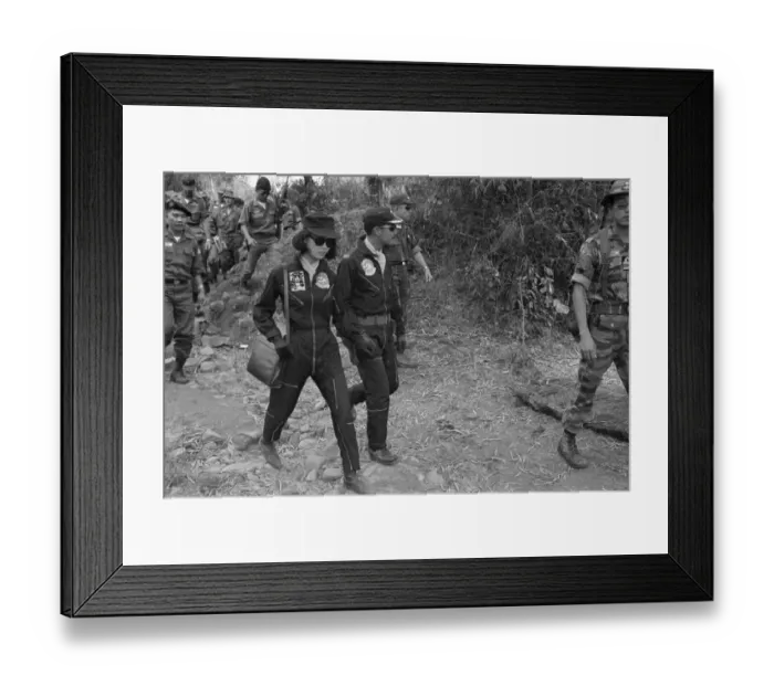 Framed Print : South Vietnamese Officer Walking with his wife Framed Print : South Vietnamese Officer Walking with his wife