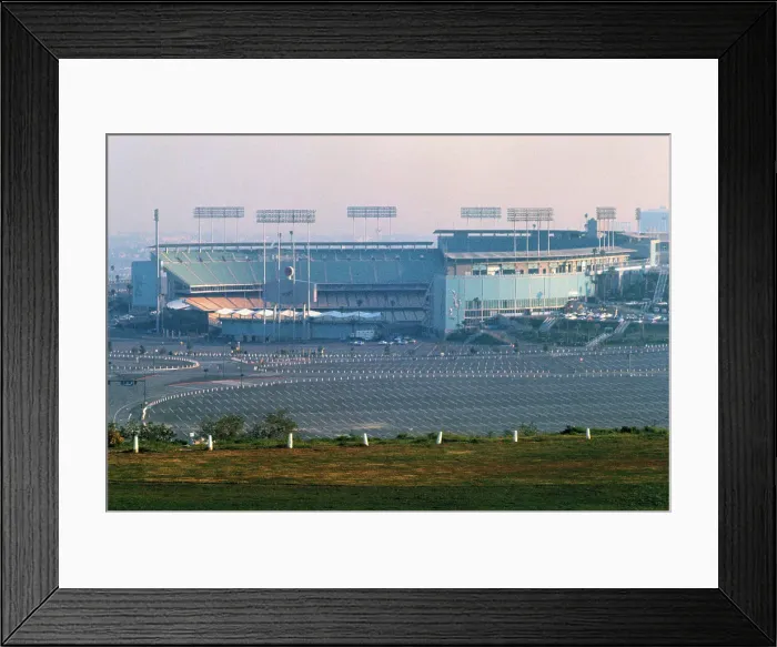 Framed Print : View of Dodgers Stadium