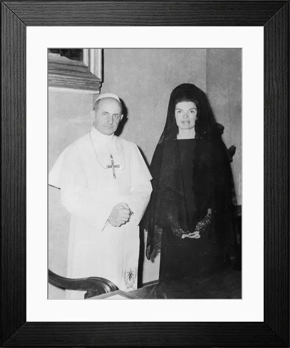 Framed Print : Jacqueline Kennedy Visiting Pope Paul VI Framed Print : Jacqueline Kennedy Visiting Pope Paul VI