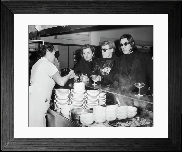 Framed Print : Andy Warhol At Champagne Breakfast Framed Print : Andy Warhol At Champagne Breakfast