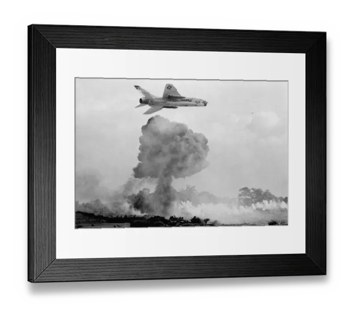 Framed Print : US Carrier-based Aircraft Pound Da Nang 1966 Framed Print : US Carrier-based Aircraft Pound Da Nang 1966