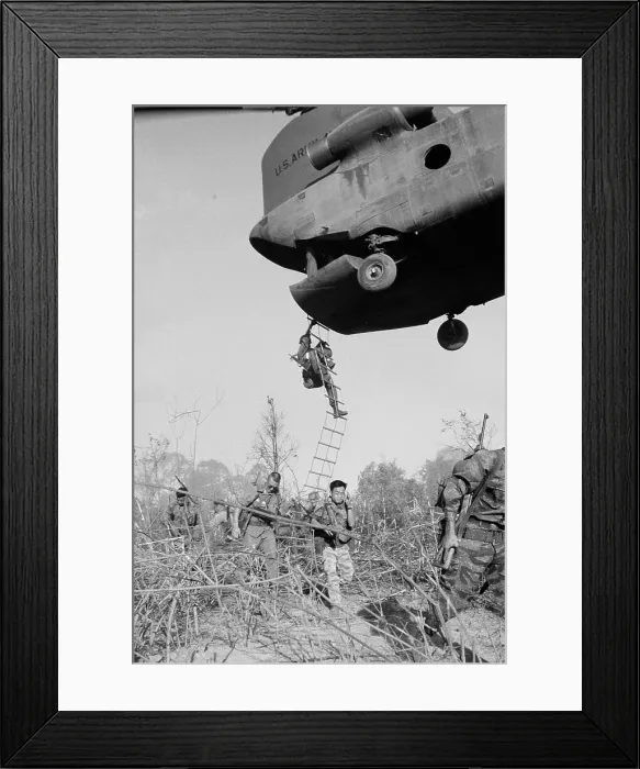 Framed Print : Military Climbing Rope Ladder Framed Print : Military Climbing Rope Ladder