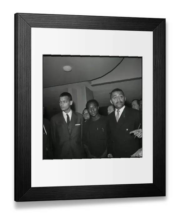 Framed Print : Julian Bond Greeting Guinea Ambassador Framed Print : Julian Bond Greeting Guinea Ambassador
