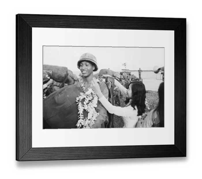 Framed Print : American Soldier Arriving In Vietnam Framed Print : American Soldier Arriving In Vietnam