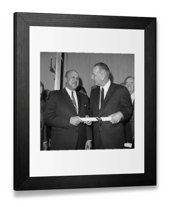 Framed Print : R.C Weaver First Negro Cabinet Member Framed Print : R.C Weaver First Negro Cabinet Member