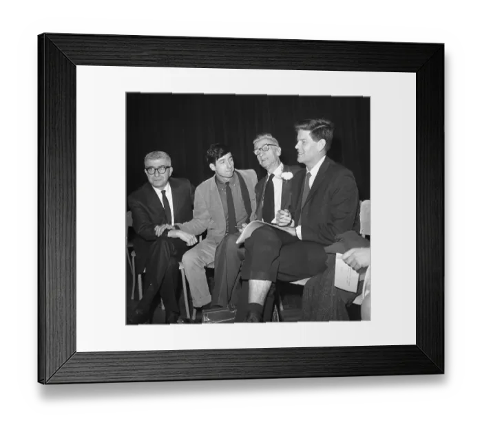 Framed Print : Tom Hayden, A. J. Muste, Herb Aptheker and Staughton Lynd Framed Print : Tom Hayden, A. J. Muste, Herb Aptheker and Staughton Lynd