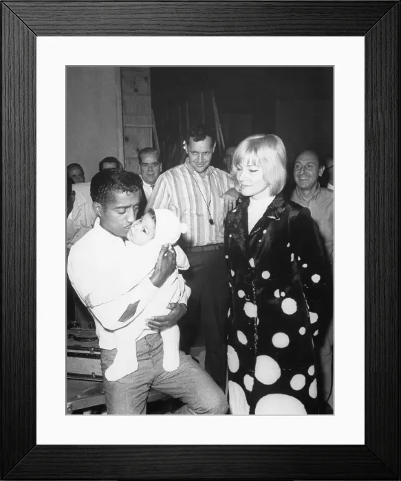 Framed Print : Sammy Davis, Jr. May Britt, and Baby Son Framed Print : Sammy Davis, Jr. May Britt, and Baby Son