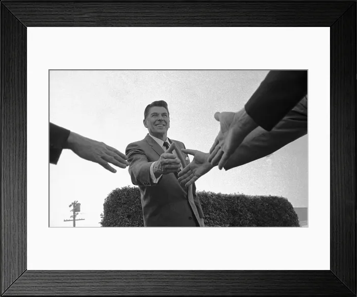 Framed Print : Republican Candidate Ronald Reagan Campaigning Framed Print : Republican Candidate Ronald Reagan Campaigning