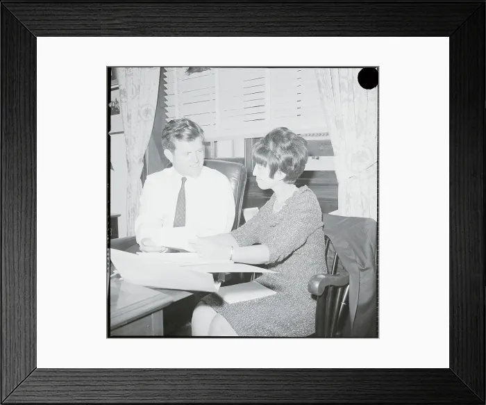 Framed Print : Edward Kennedy and Angelique Voutselas Framed Print : Edward Kennedy and Angelique Voutselas