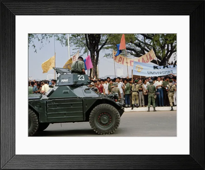 Framed Print : Student Protest, Jakarta Framed Print : Student Protest, Jakarta