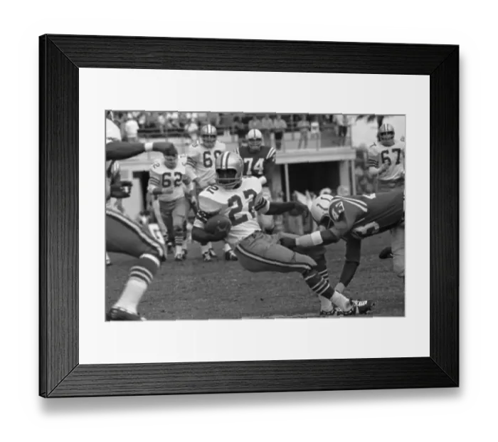 Framed Print : Bob Hayes Being Tackled in Game Framed Print : Bob Hayes Being Tackled in Game