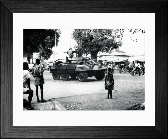 Framed Print : Armored Vehicle in Dahomey Framed Print : Armored Vehicle in Dahomey