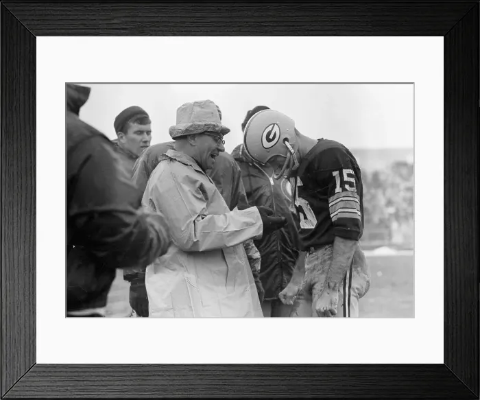 Framed Print : Vince Lombardi and Bart Starr Framed Print : Vince Lombardi and Bart Starr