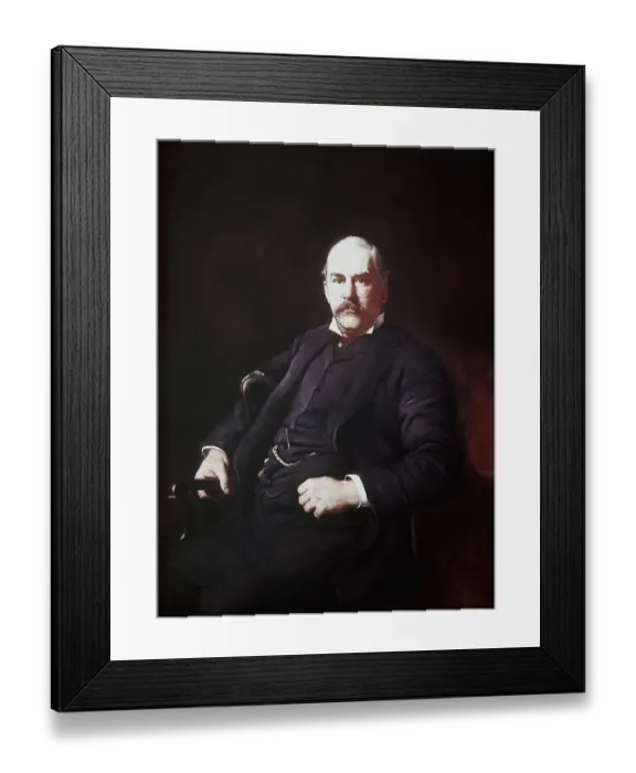 Framed Print : Painting Of Financier J.P. Morgan Framed Print : Painting Of Financier J.P. Morgan
