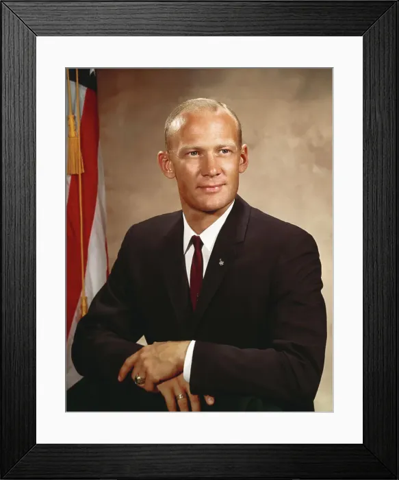 Framed Print : Portrait of Astronaut Buzz Aldrin Framed Print : Portrait of Astronaut Buzz Aldrin