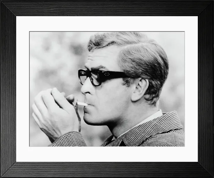 Framed Print : Michael Caine Headshot Lighting Cigarette Framed Print : Michael Caine Headshot Lighting Cigarette