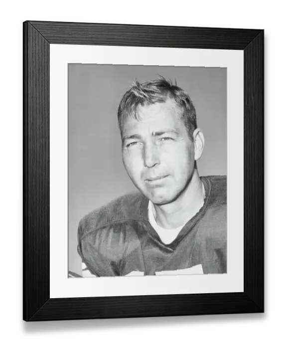 Framed Print : Green Bay Quarterback Bart Star Framed Print : Green Bay Quarterback Bart Star