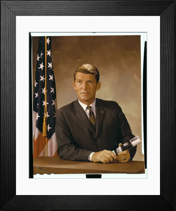 Framed Print : Portrait of Astronaut Walter M Schirra Jr Framed Print : Portrait of Astronaut Walter M Schirra Jr