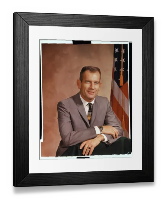 Framed Print : Portrait of Astronaut Donald K Slayton Framed Print : Portrait of Astronaut Donald K Slayton