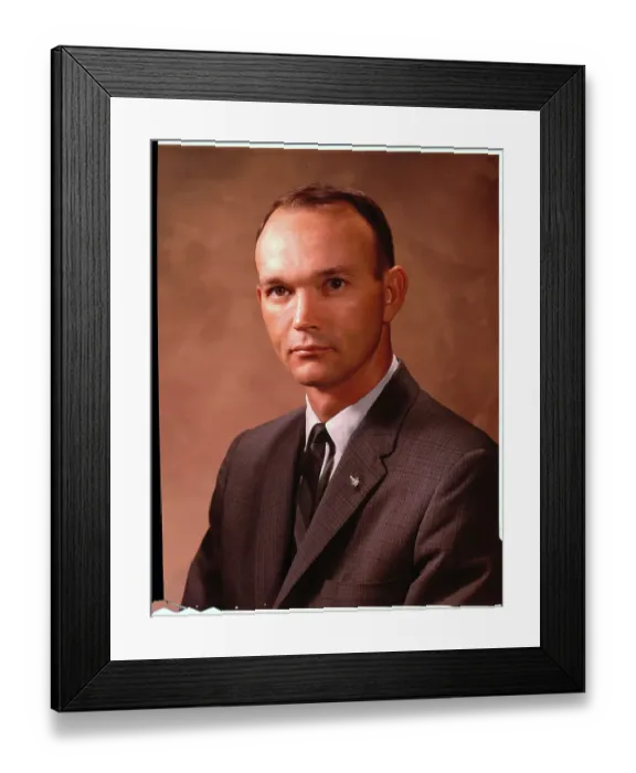 Framed Print : Portrait of Astronaut Michael Collins