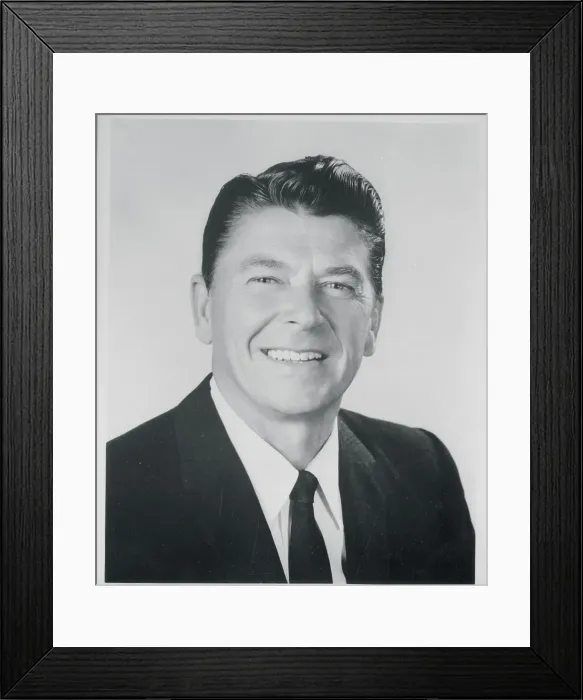 Framed Print : Portrait of Ronald Reagan Framed Print : Portrait of Ronald Reagan