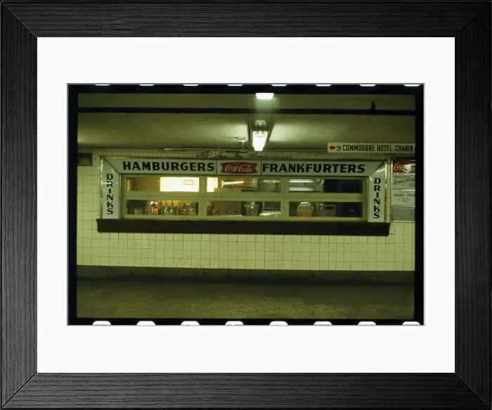 Framed Print : View of the Empty Subway Tunnels Framed Print : View of the Empty Subway Tunnels