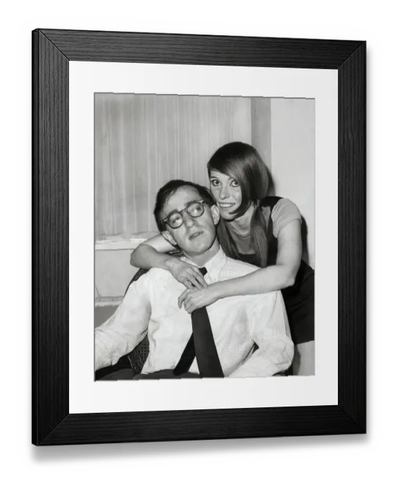 Framed Print : Louise Lasser Hugging Woody Allen Framed Print : Louise Lasser Hugging Woody Allen