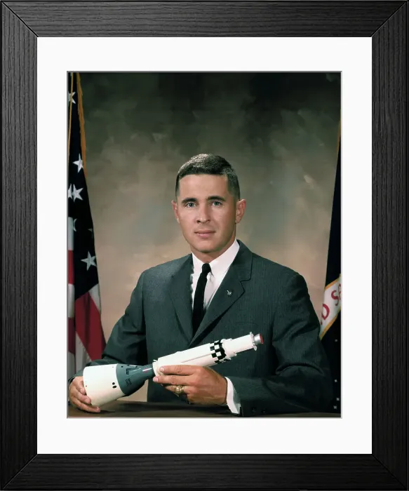 Framed Print : Portrait of Astronaut William A Anders