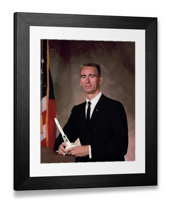 Framed Print : Portrait of Astronaut R Walter Cunningham Framed Print : Portrait of Astronaut R Walter Cunningham