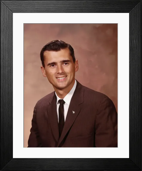 Framed Print : Portrait of Astronaut Roger B Chaffee Framed Print : Portrait of Astronaut Roger B Chaffee
