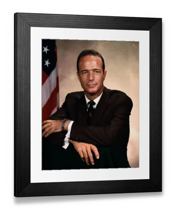 Framed Print : Portrait of Astronaut M Scott Carpenter Framed Print : Portrait of Astronaut M Scott Carpenter