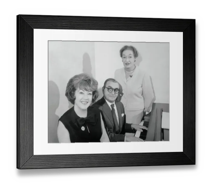Framed Print : Irving Berlin with Annie, Get Your Gun Cast Members Framed Print : Irving Berlin with Annie, Get Your Gun Cast Members