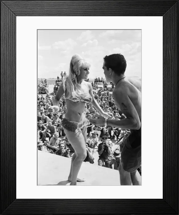 Framed Print : Soldier Dancing with Dancer Framed Print : Soldier Dancing with Dancer