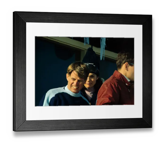 Framed Print : Portrait of Jackie Kennedy and Robert Kennedy Framed Print : Portrait of Jackie Kennedy and Robert Kennedy