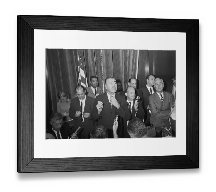 Framed Print : Adam Clayton Powell Appearing Determined in Spite of Vote Framed Print : Adam Clayton Powell Appearing Determined in Spite of Vote