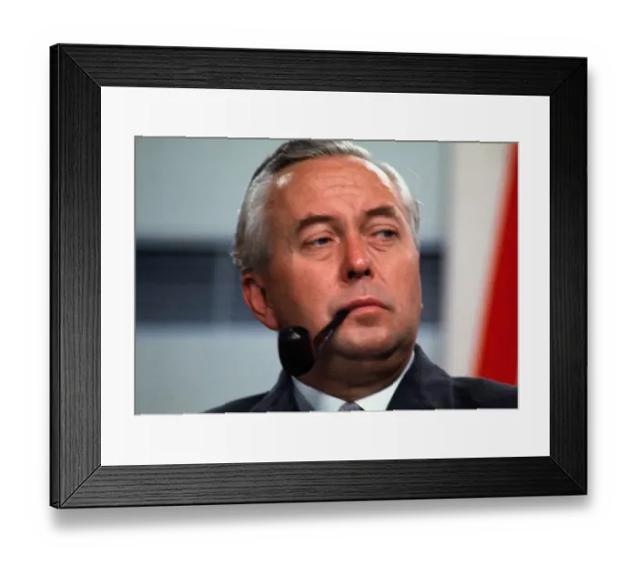 Framed Print : Portrait of Harold Wilson Framed Print : Portrait of Harold Wilson