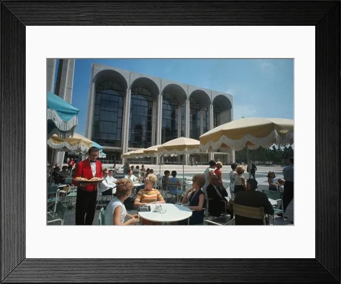 Framed Print : Exterior View of Patrons Near Opera House Framed Print : Exterior View of Patrons Near Opera House