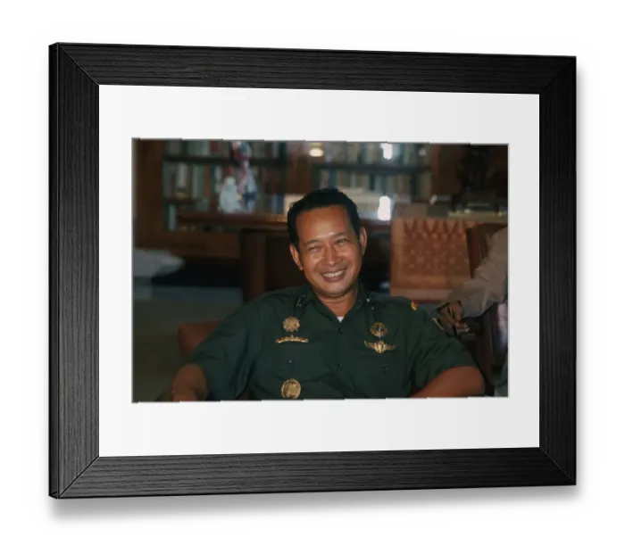 Framed Print : Indonesian Official Smiling for Camera Framed Print : Indonesian Official Smiling for Camera