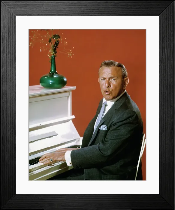 Framed Print : George Burns Singing at Piano Framed Print : George Burns Singing at Piano