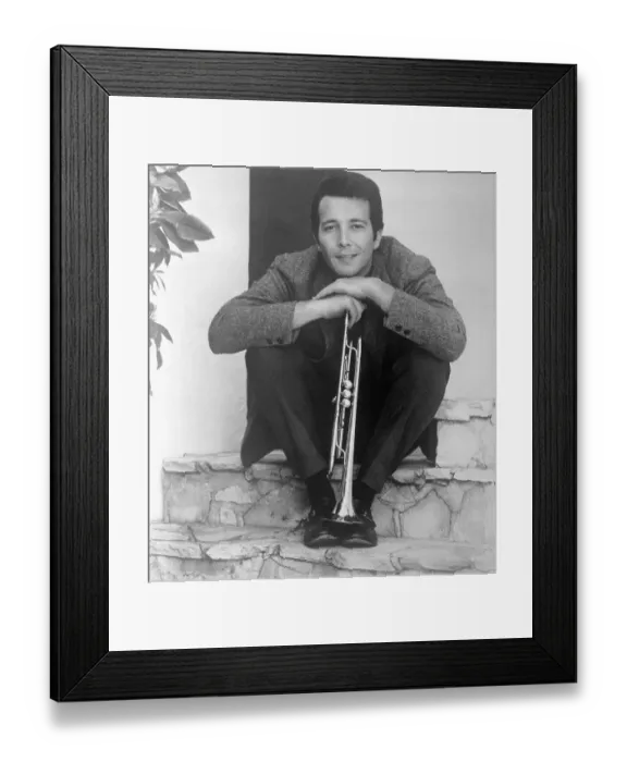Framed Print : Herb Alpert Posing with Trumpet Framed Print : Herb Alpert Posing with Trumpet