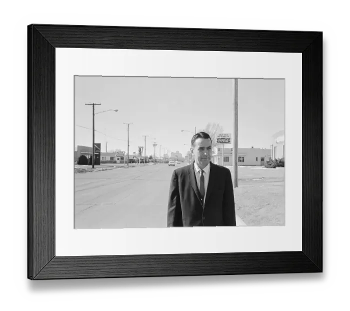 Framed Print : Portrait of Alvin Dewey Framed Print : Portrait of Alvin Dewey