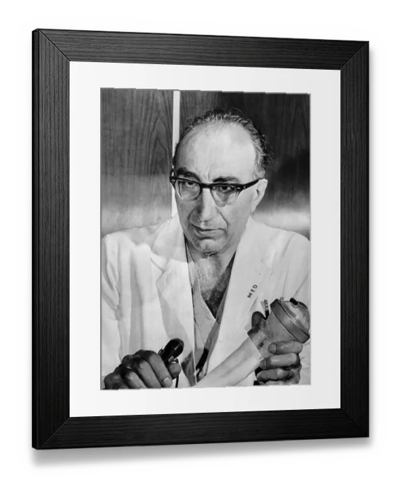 Framed Print : Michael DeBakey Holding Artificial Heart Framed Print : Michael DeBakey Holding Artificial Heart