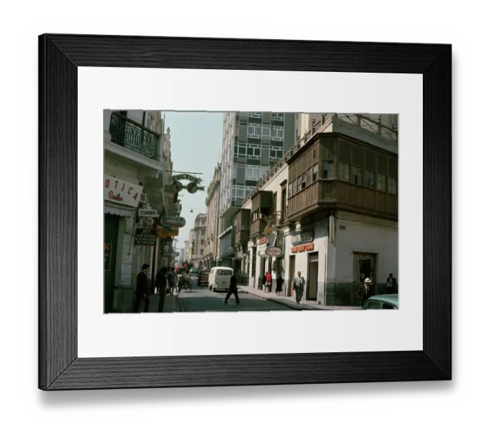 Framed Print : Traffic on Avenida Nicolas