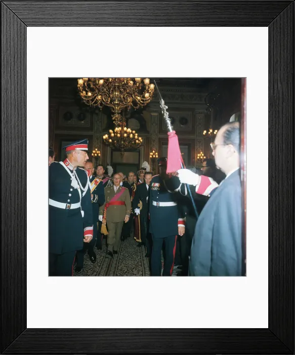 Framed Print : Francisco Franco Arriving at Parliament Framed Print : Francisco Franco Arriving at Parliament